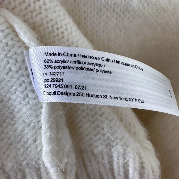 Eloquii Cream Sweater Dress with Gold Chain Trim - Picture 3 of 6